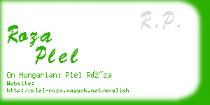 roza plel business card